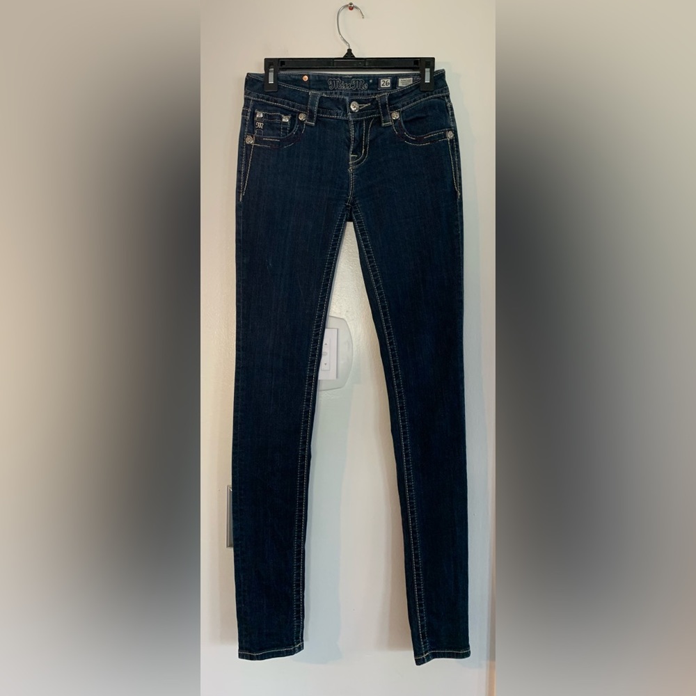 Miss Me Dark Blue Skinny Jeans